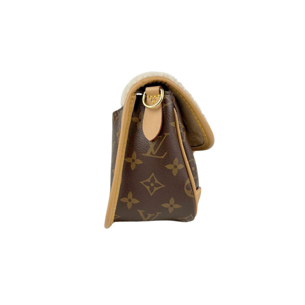Louis Vuitton Monogram Diane NM Shoulder Bag Canvas Brown Ivory White - Picture 2 of 4